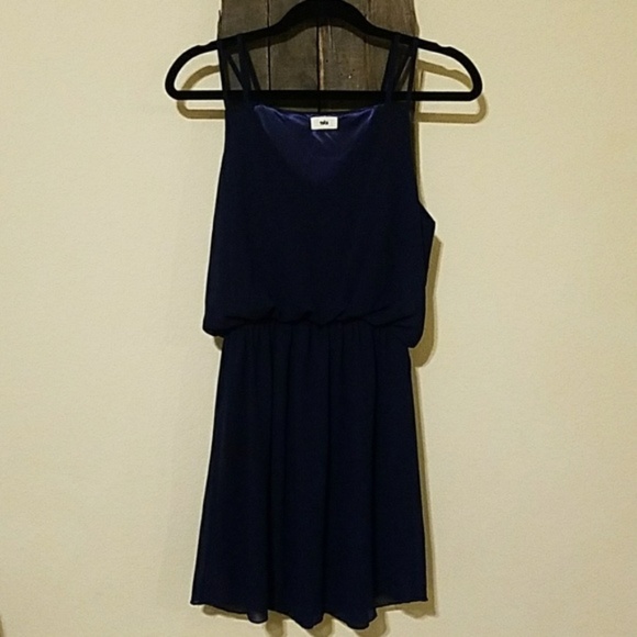 Tobi Dresses & Skirts - Tobi Dark Blue Double Spaghetti Strap Dress sz S